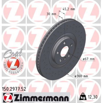 Zimmermann 150.2977.52 Bremsscheibe SPORT Z Zimmermann 150.2977.52 Bremsscheibe SPORT Z