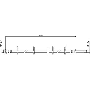 Metzger 4111499 Bremsschlauch Metzger 4111499 Bremsschlauch