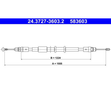 ATE 24.3727-3603.2 Seilzug, Feststellbremse