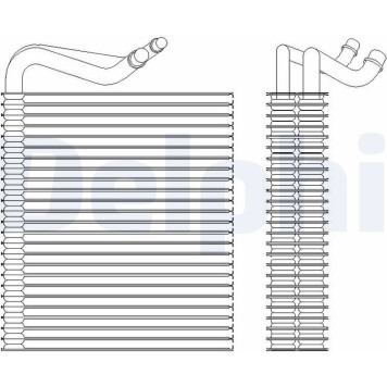 Delphi TSP0525202 Verdampfer, Klimaanlage Delphi TSP0525202 Verdampfer, Klimaanlage
