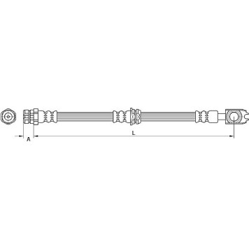 Metzger 4110887 Bremsschlauch Metzger 4110887 Bremsschlauch