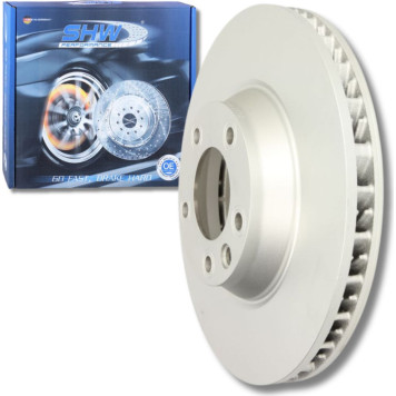SHW Performance VFL37813 Bremsscheibe Vorderachse links, 350x34mm für Audi Q7, Porsche Cayenne (955), VW Touareg
