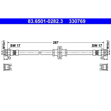 ATE 83.6501-0282.3 Bremsschlauch ATE 83.6501-0282.3 Bremsschlauch
