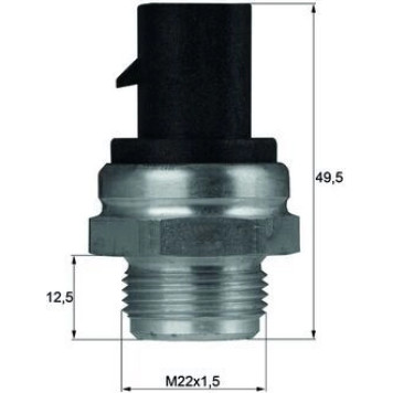 Mahle TSW 12D Temperaturschalter, Kühlerlüfter BEHR
