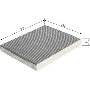 BOSCH 1 987 435 596 Filter, Innenraumluft BOSCH 1 987 435 596 Filter, Innenraumluft