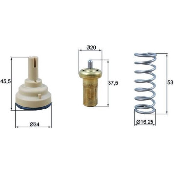 Mahle TX 181 95D Thermostat, Kühlmittel BEHR Mahle TX 181 95D Thermostat, Kühlmittel BEHR