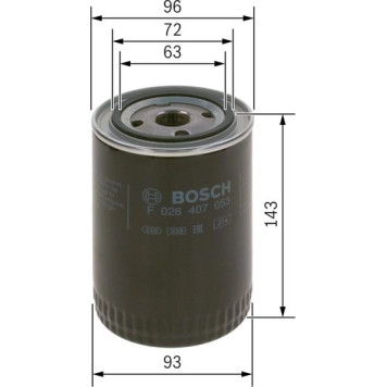 BOSCH F 026 407 053 Ölfilter BOSCH F 026 407 053 Ölfilter