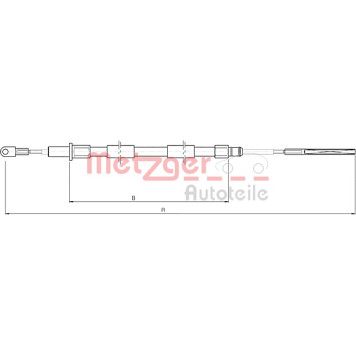 Metzger 10.4155 Seilzug, Feststellbremse Metzger 10.4155 Seilzug, Feststellbremse