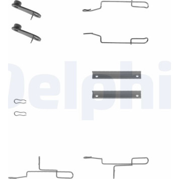 Delphi LX0168 Zubehörsatz, Scheibenbremsbelag