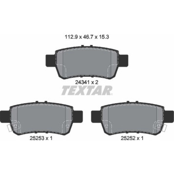 Textar 2434101 Bremsbelagsatz, Scheibenbremse Q+ Textar 2434101 Bremsbelagsatz, Scheibenbremse Q+