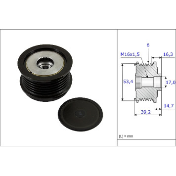 INA 535 0236 10 Generatorfreilauf