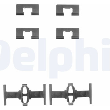 Delphi LX0197 Zubehörsatz, Scheibenbremsbelag Delphi LX0197 Zubehörsatz, Scheibenbremsbelag