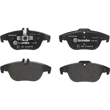 Brembo P 50 104 Bremsbelagsatz, Scheibenbremse PRIME LINE Brembo P 50 104 Bremsbelagsatz, Scheibenbremse PRIME LINE