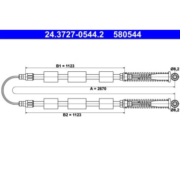 ATE 24.3727-0544.2 Seilzug, Feststellbremse