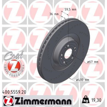 Zimmermann 400.5559.20 Bremsscheibe Coat Z Zimmermann 400.5559.20 Bremsscheibe Coat Z
