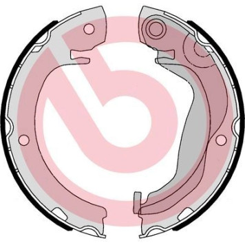Brembo S 83 569 Bremsbackensatz, Feststellbremse ESSENTIAL LINE