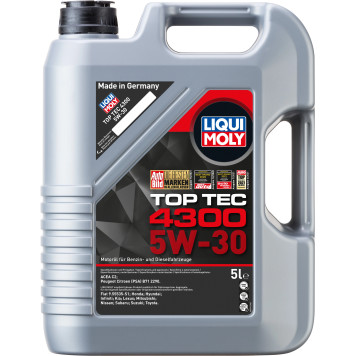 Liqui Moly 3741 Top Tec 4300 5W-30 Motoröl 5l Liqui Moly 3741 Top Tec 4300 5W-30 Motoröl 5l