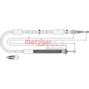 Metzger 12.0706 Seilzug, Feststellbremse