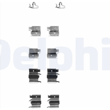 Delphi LX0339 Zubehörsatz, Scheibenbremsbelag