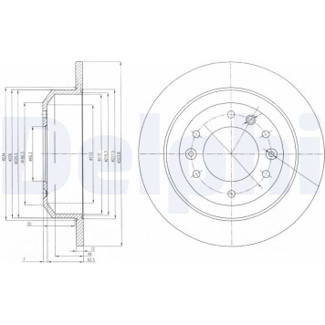 Delphi BG4138 Bremsscheibe