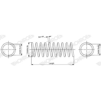 Monroe SP1061 Fahrwerksfeder SPRINGS Monroe SP1061 Fahrwerksfeder SPRINGS