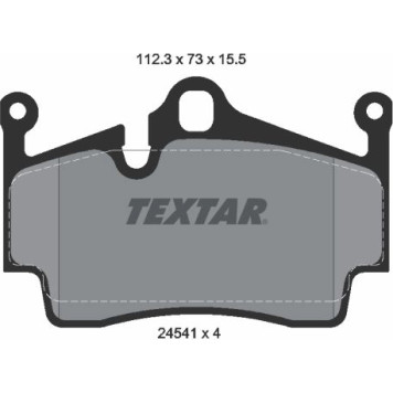 Textar 2454101 Bremsbelagsatz, Scheibenbremse Q+ Textar 2454101 Bremsbelagsatz, Scheibenbremse Q+