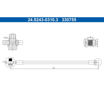 ATE 24.5243-0310.3 Bremsschlauch