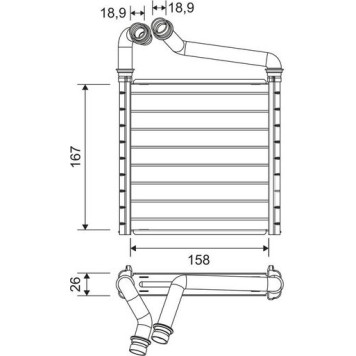 Valeo 811633 Wärmetauscher, Innenraumheizung Valeo 811633 Wärmetauscher, Innenraumheizung