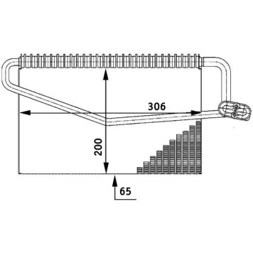 Mahle AE 55 000P Verdampfer, Klimaanlage BEHR Premium Line Mahle AE 55 000P Verdampfer, Klimaanlage BEHR Premium Line
