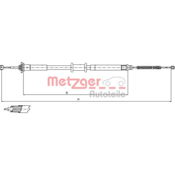 Metzger 12.1500 Seilzug, Feststellbremse Metzger 12.1500 Seilzug, Feststellbremse