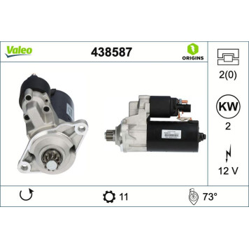 Valeo 438587 Starter ORIGINS - NEW O.E. TECHNOLOGIE Valeo 438587 Starter ORIGINS - NEW O.E. TECHNOLOGIE