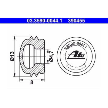ATE 03.3590-0044.1 Verschlusskappe/Schutzkappe