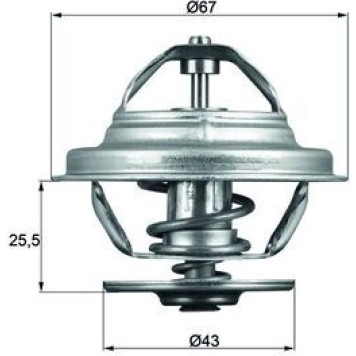 Mahle TX 56 71 Thermostat, Kühlmittel BEHR