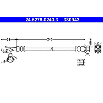 ATE 24.5276-0240.3 Bremsschlauch