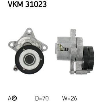 SKF VKM 31023 Spannrolle, Keilrippenriemen SKF VKM 31023 Spannrolle, Keilrippenriemen