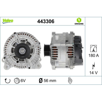 Valeo 443306 Generator ORIGINS Valeo 443306 Generator ORIGINS