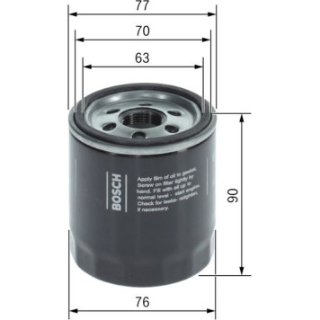 BOSCH F 026 407 378 Ölfilter