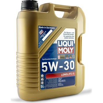 LIQUI MOLY 20647 Longlife III 5W-30 Motorenöl VW 507 00, 5L LIQUI MOLY 20647 Longlife III 5W-30 Motorenöl VW 507 00, 5L