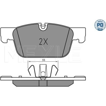 Meyle 025 220 9817/PD Bremsbelagsatz, Scheibenbremse MEYLE-PD: Advanced performance and design Meyle 025 220 9817/PD Bremsbelagsatz, Scheibenbremse MEYLE-PD: Advanced performance and design