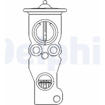 Delphi CB1018V Expansionsventil, Klimaanlage Delphi CB1018V Expansionsventil, Klimaanlage