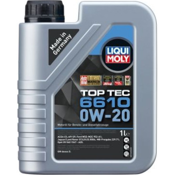 LIQUI MOLY 21660 Motoröl Top Tec 6610 0W-20, 1L 6610 0W-20 LIQUI MOLY 21660 Motoröl Top Tec 6610 0W-20, 1L 6610 0W-20