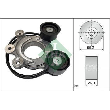 INA 534 0827 10 Riemenspanner, Keilrippenriemen INA 534 0827 10 Riemenspanner, Keilrippenriemen