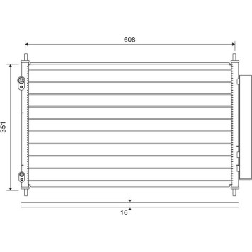 Valeo 822595 Kondensator, Klimaanlage