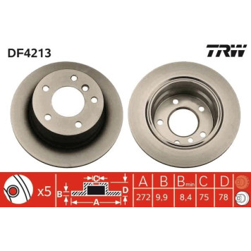 TRW DF4213 Bremsscheibe
