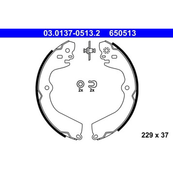 ATE 03.0137-0513.2 Bremsbackensatz
