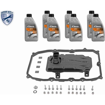 VAICO V10-3222 Ölwechselkit für Automatikgetriebe mit Dichtung, mit Ölmenge für Standardölwechsel, mit Dichtring, EXPERT KITS + VAICO V10-3222 Ölwechselkit für Automatikgetriebe mit Dichtung, mit Ölmenge für Standardölwechsel, mit Dichtring, EXPERT KITS +