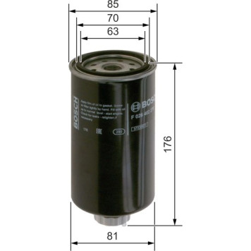 BOSCH F 026 402 270 Kraftstofffilter