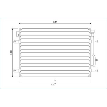 Valeo 817741 Kondensator, Klimaanlage