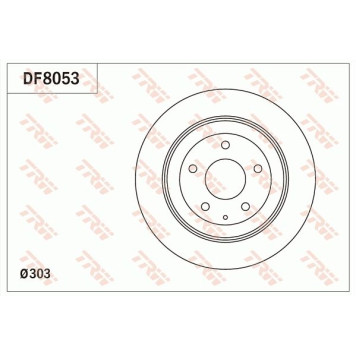 TRW DF8053 Bremsscheibe
