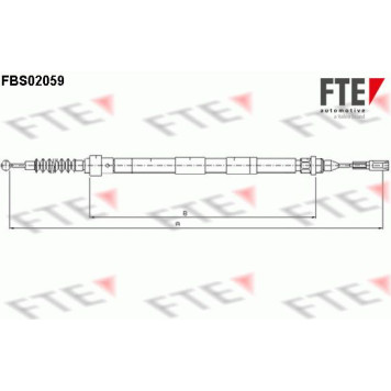 FTE 9250062 Seilzug, Feststellbremse FTE 9250062 Seilzug, Feststellbremse